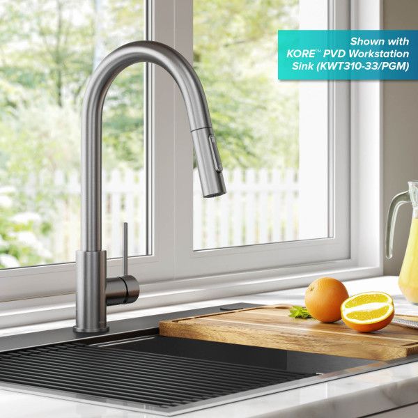 Kraus KPF-3104 Oletto™ Contemporary Pull-Down Single Handle Kitchen Faucet