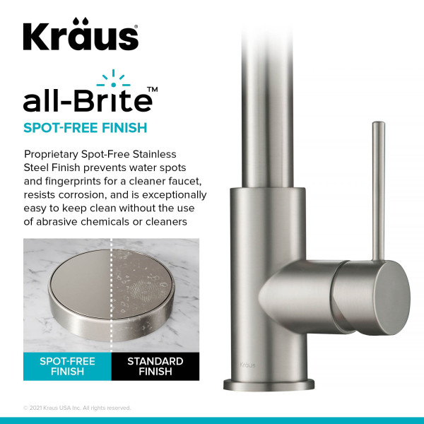 Kraus KPF-3104 Oletto™ Contemporary Pull-Down Single Handle Kitchen Faucet