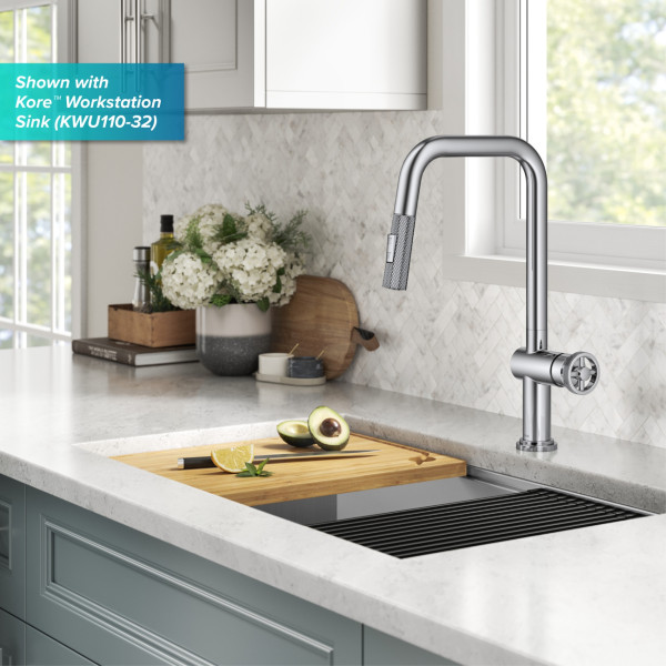 Kraus KPF-3126 Urbix™ Industrial Pull-Down Single Handle Kitchen Faucet