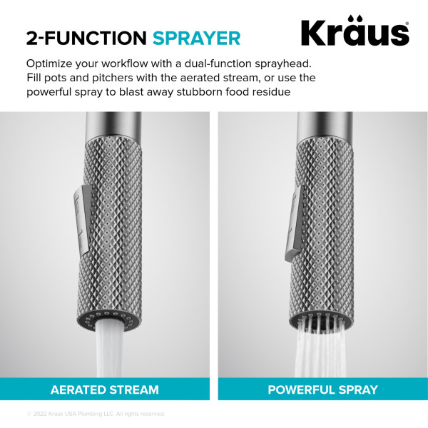 Kraus KPF-3126 Urbix™ Industrial Pull-Down Single Handle Kitchen Faucet