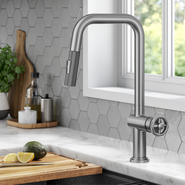 Kraus KPF-3126 Urbix™ Industrial Pull-Down Single Handle Kitchen Faucet