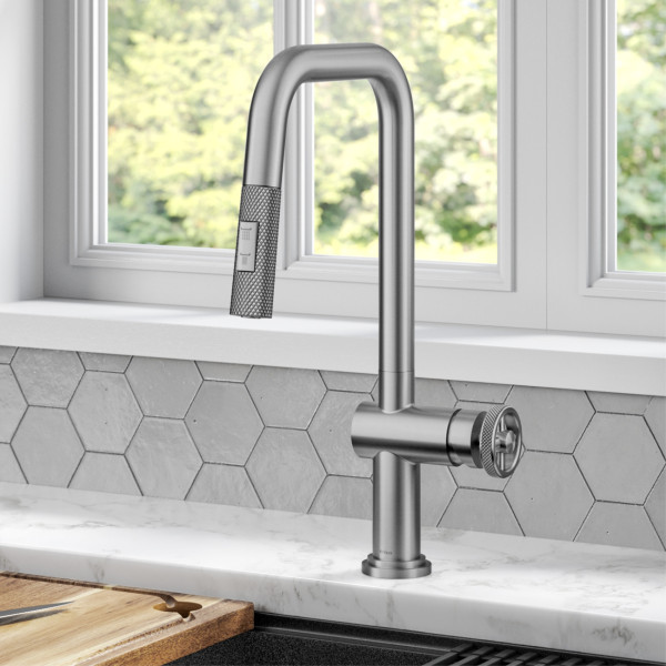 Kraus KPF-3126 Urbix™ Industrial Pull-Down Single Handle Kitchen Faucet