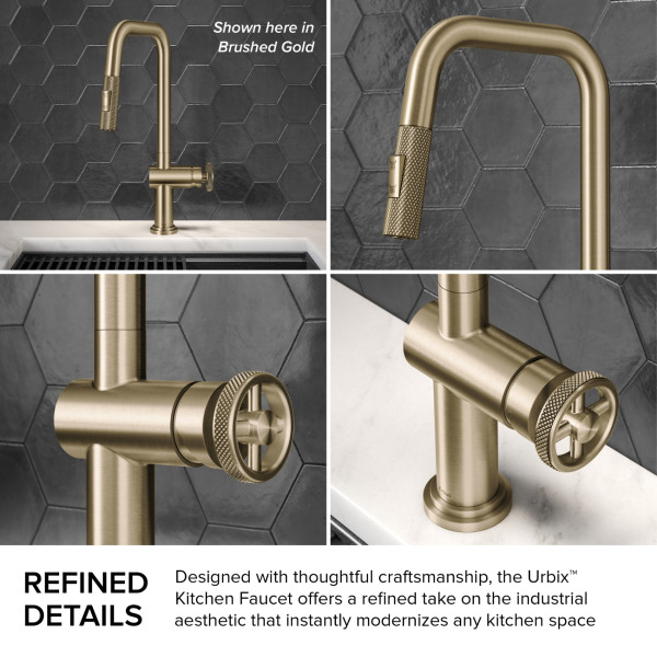 Kraus KPF-3126 Urbix™ Industrial Pull-Down Single Handle Kitchen Faucet