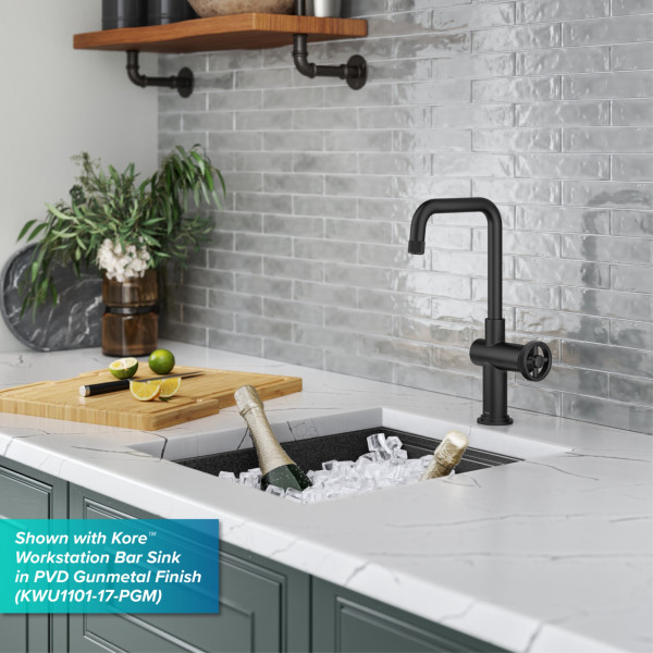 Kraus KPF-3127 Urbix™ Industrial Single Handle Kitchen Bar Faucet