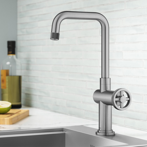 Kraus KPF-3127 Urbix™ Industrial Single Handle Kitchen Bar Faucet