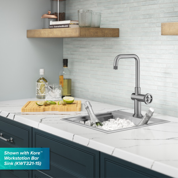 Kraus KPF-3127 Urbix™ Industrial Single Handle Kitchen Bar Faucet