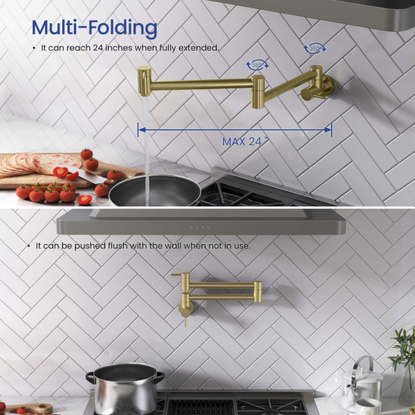 KIBI KPF601BG Circular Pot Filler