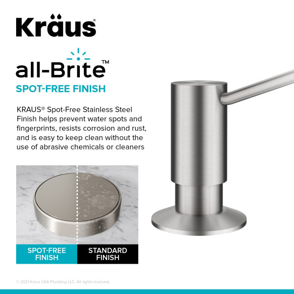 KRAUS KSD-41SFS KRAUS Kitchen Soap & Lotion Dispenser Spot Free Stainless Steel