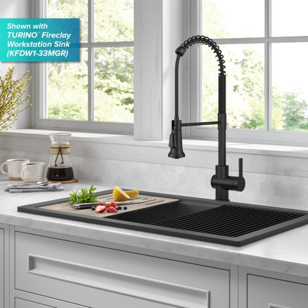 KRAUS KSF-1691 Britt Touchless Sensor Commercial Pull-Down Single Handle Kitchen