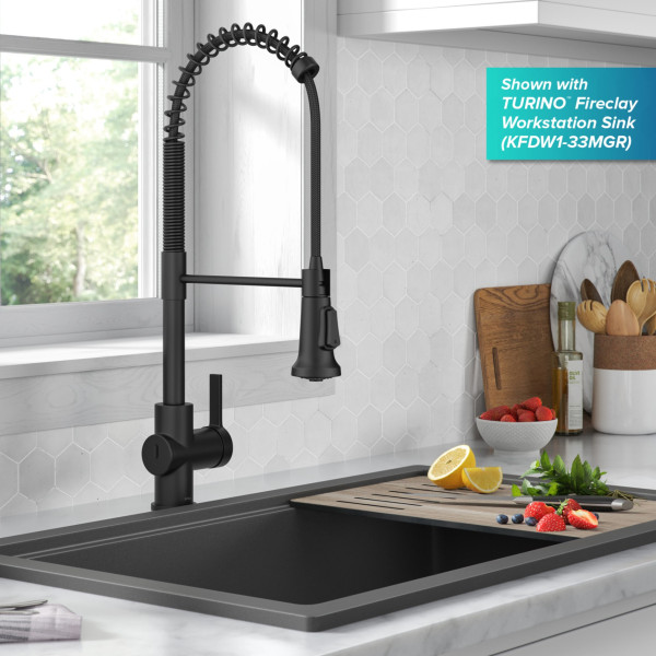 KRAUS KSF-1691 Britt Touchless Sensor Commercial Pull-Down Single Handle Kitchen