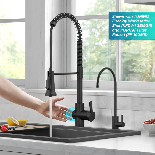 KRAUS KSF-1691 Britt Touchless Sensor Commercial Pull-Down Single Handle Kitchen