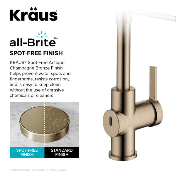 KRAUS KSF-1691 Britt Touchless Sensor Commercial Pull-Down Single Handle Kitchen