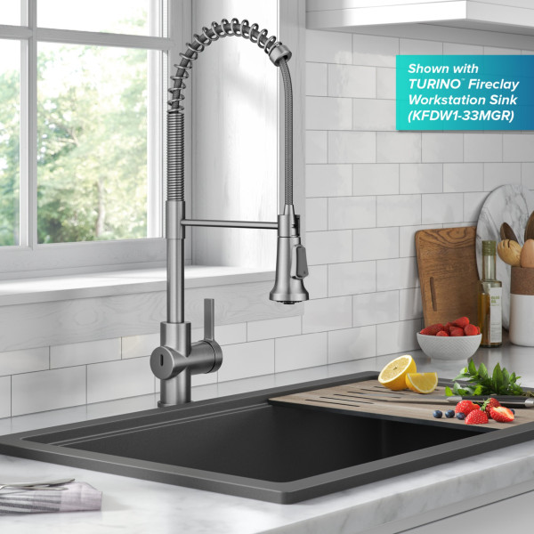 KRAUS KSF-1691 Britt Touchless Sensor Commercial Pull-Down Single Handle Kitchen