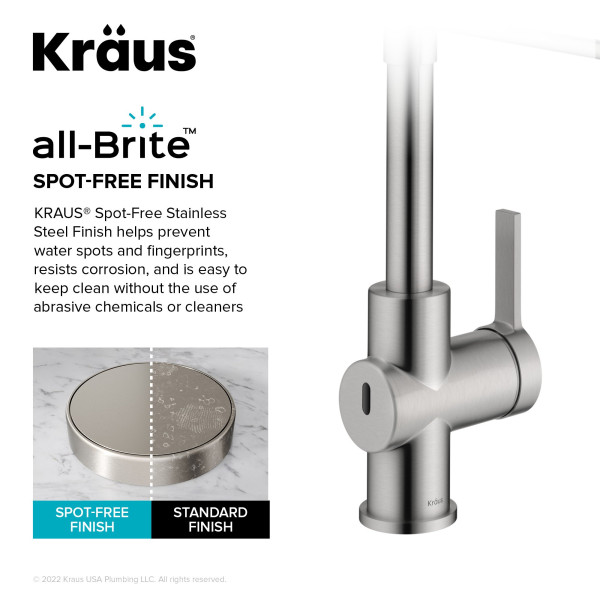 KRAUS KSF-1691 Britt Touchless Sensor Commercial Pull-Down Single Handle Kitchen