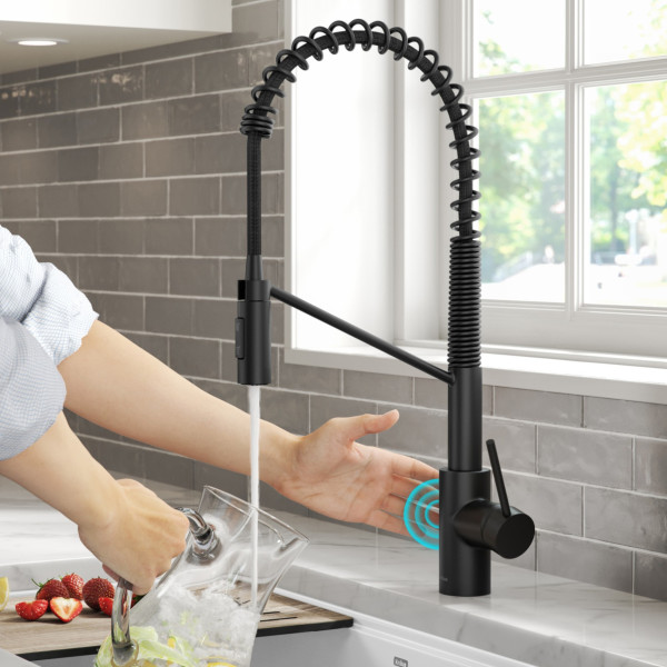 KRAUS KSF-2631 Commercial Pull-Down Single Handle Kitchen Faucet with QuickDock