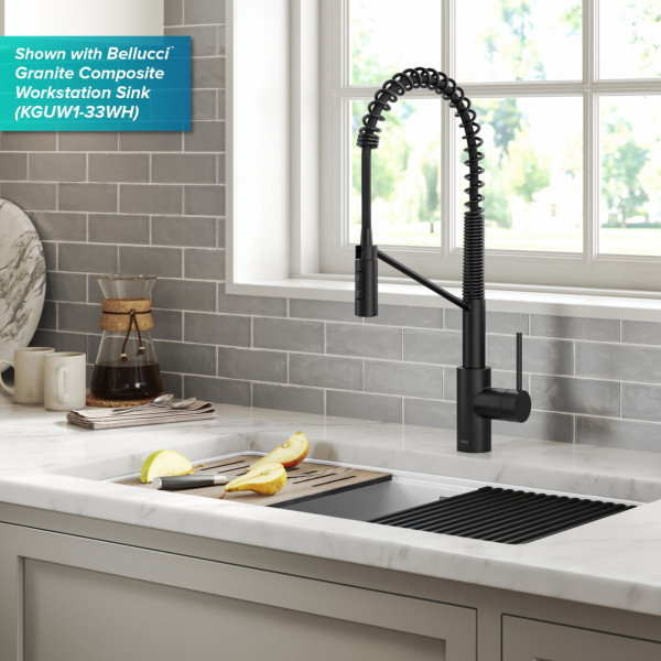 KRAUS KSF-2631 Commercial Pull-Down Single Handle Kitchen Faucet with QuickDock