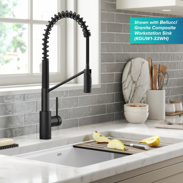 KRAUS KSF-2631 Commercial Pull-Down Single Handle Kitchen Faucet with QuickDock