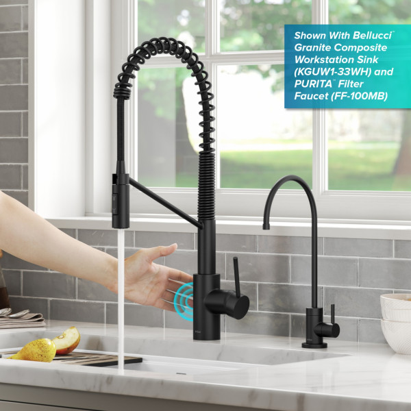 KRAUS KSF-2631 Commercial Pull-Down Single Handle Kitchen Faucet with QuickDock