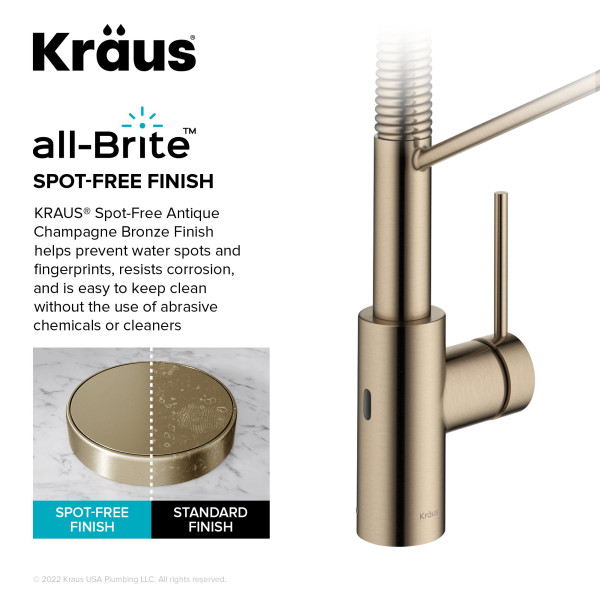 KRAUS KSF-2631 Commercial Pull-Down Single Handle Kitchen Faucet with QuickDock