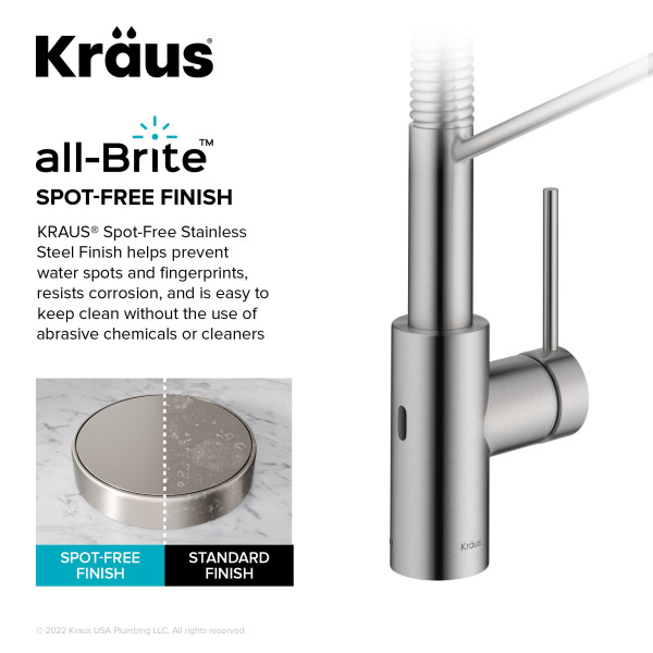 KRAUS KSF-2631 Commercial Pull-Down Single Handle Kitchen Faucet with QuickDock