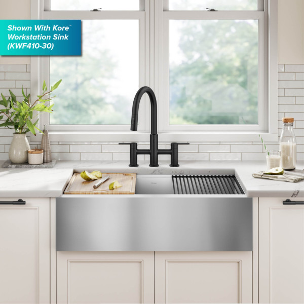 KRAUS KSF-3122MB Touchless Sensor Kitchen Faucet with Sprayhead in Matte Black