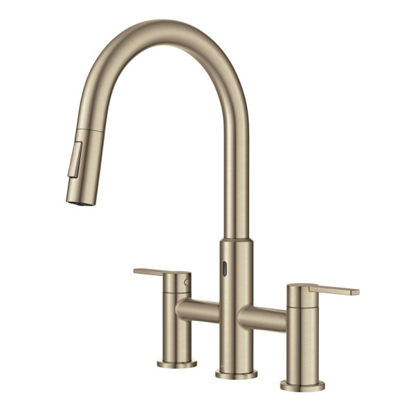 KRAUS KSF-3122SFACB Touchless Sensor Faucet with Sprayhead in Antique Bronze