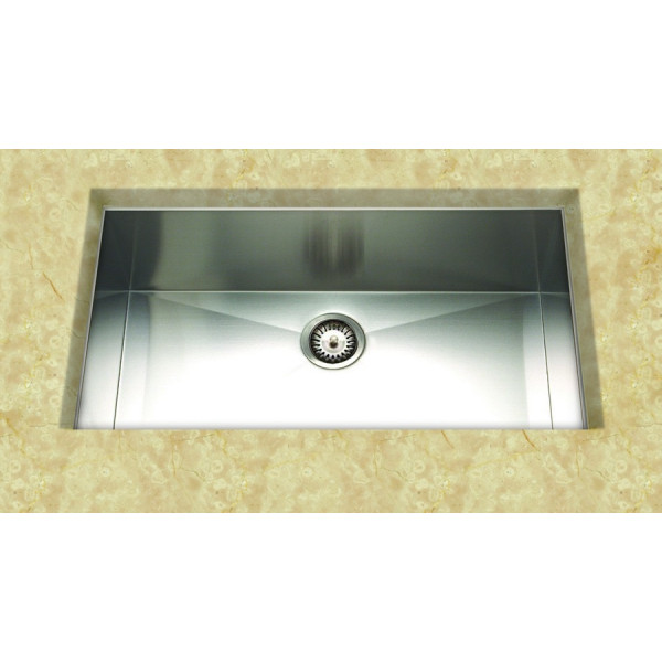 Cantrio Koncepts KSS-3218-0 Undermount Kitchen Sink made of Stainless Steel