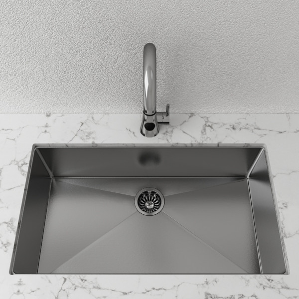 Cantrio Koncepts KSS-3218-1 10mm Radius Stainless Steel Undermount KitchenSink