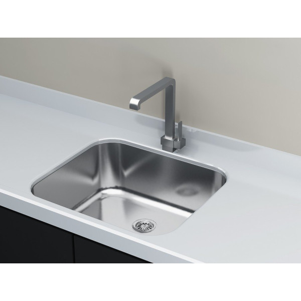 Cantrio Koncepts KSS-2018 304 Kitchen Steel Series Single Bowl Kitchen Sink