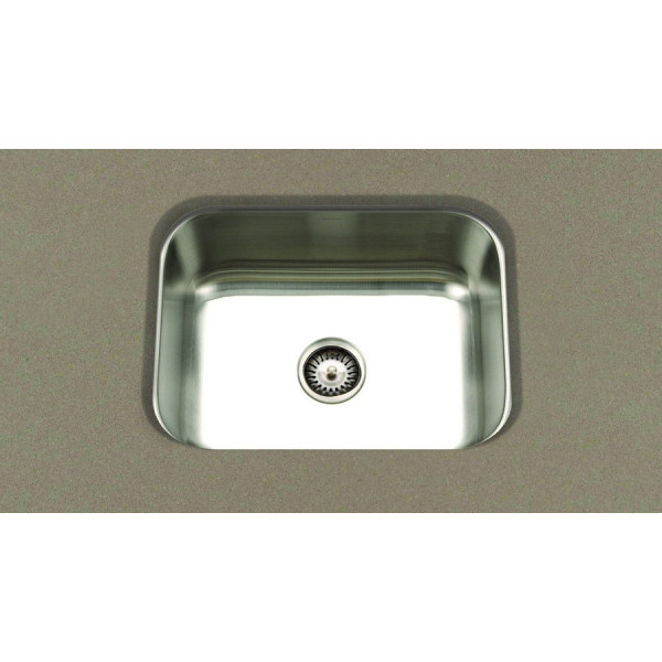 Cantrio Koncepts KSS-516 One Bowl Undermont Kitchen Sink - Stainless Steel