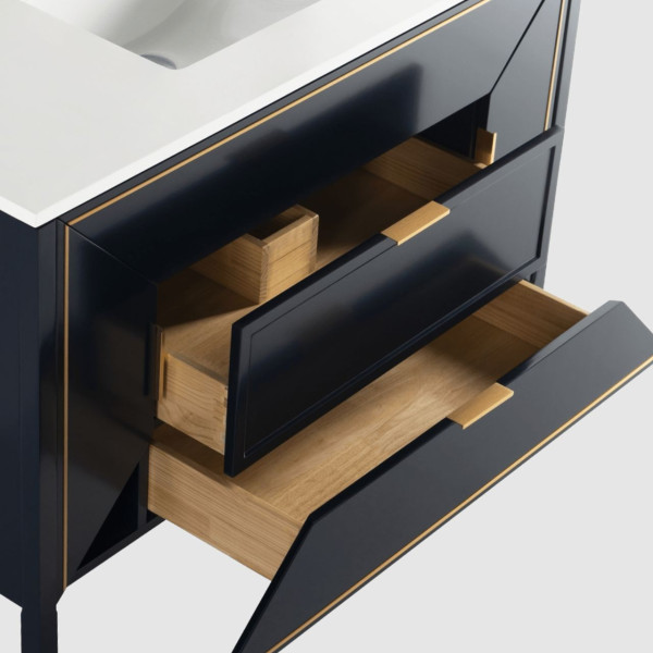 Kubebath KV8848 Vetro 48 Inch Vanity With Quartz Counter Top