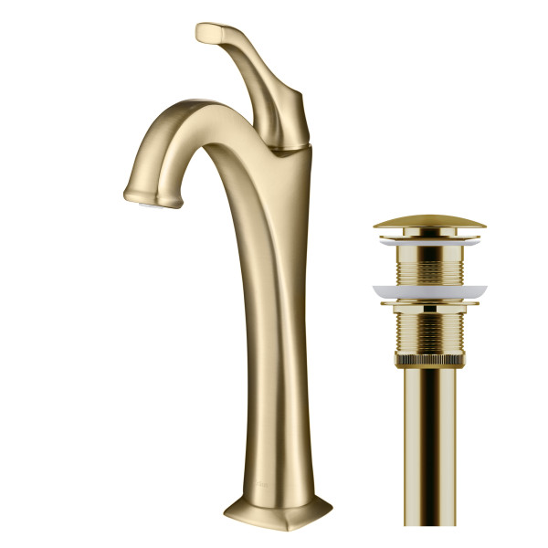 Kraus KVF-1200 Arlo™ Single Handle Vessel Faucet with Pop Up Drain