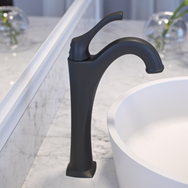 Kraus KVF-1200 Arlo™ Single Handle Vessel Faucet with Pop Up Drain