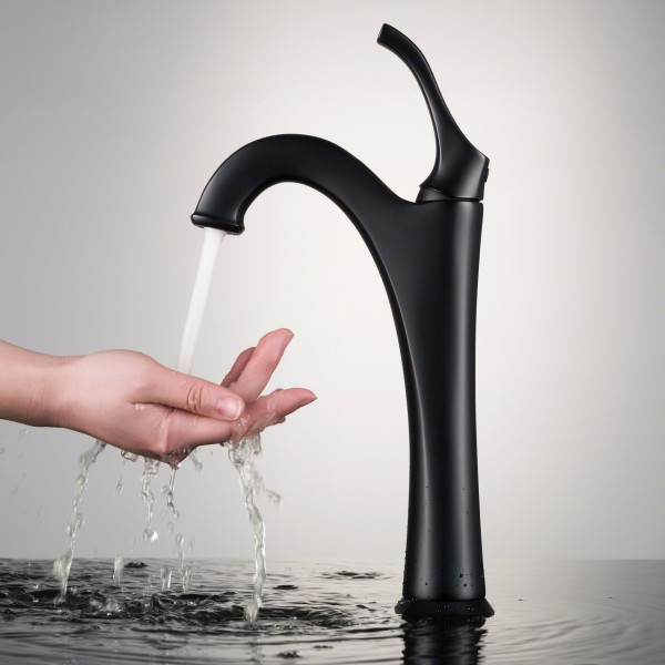 Kraus KVF-1200 Arlo™ Single Handle Vessel Faucet with Pop Up Drain