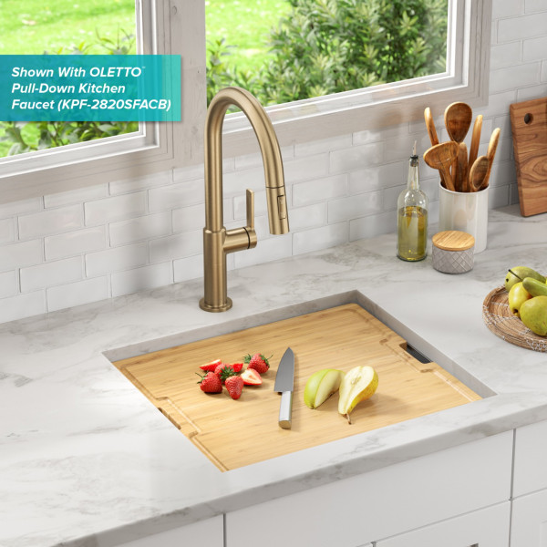 Kraus KWU111-21 Kore™ 21” Undermount Stainless Steel Single Bowl Kitchen Sink 