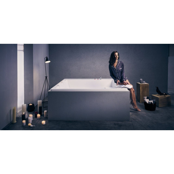 Aquatica Lacus-Wht-Std Lacus-Wht Drop-In Acrylic Bathtub