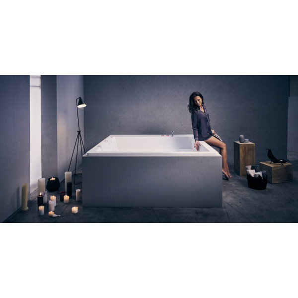 Aquatica Lacus-Wht-Std Lacus-Wht Drop-In Acrylic Bathtub