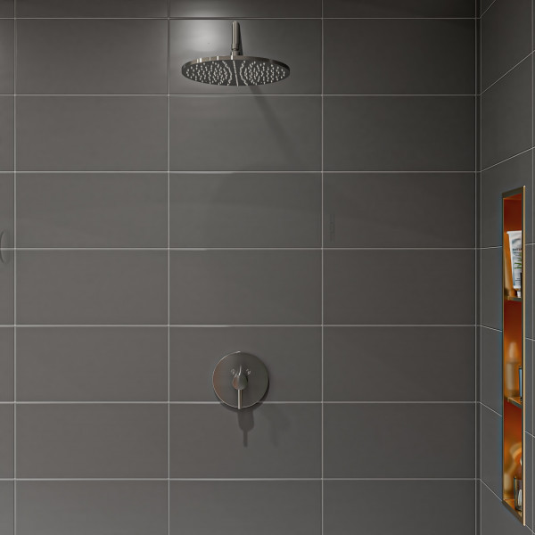 ALFI brand LED12R 12 Inch Round Multi Color LED Rain Shower Head