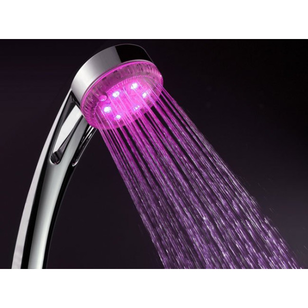 LED3103 Multi Color LED Temperature Detectable Shower Head