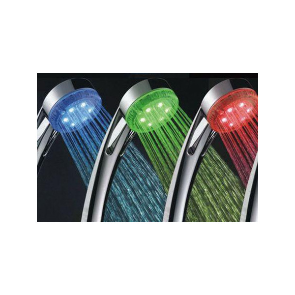 LED3103 Multi Color LED Temperature Detectable Shower Head