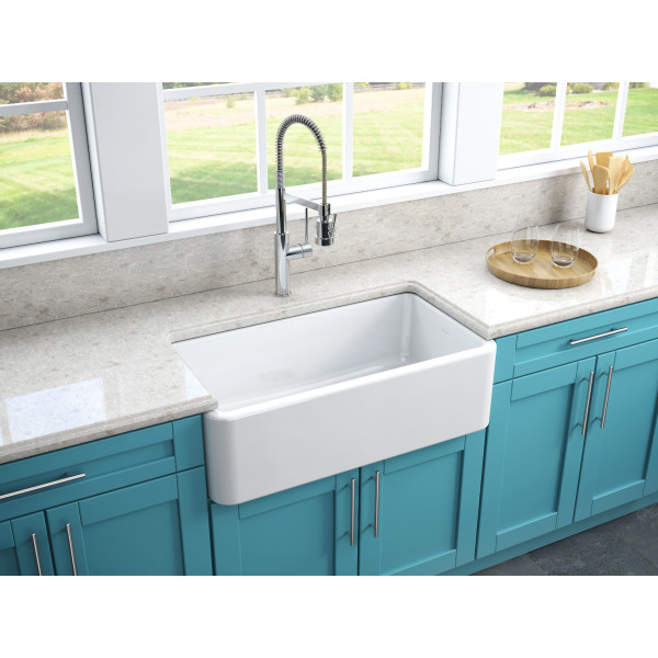   Latoscana LFS3018W LaToscana 30 Inch Reversible Fireclay Sink