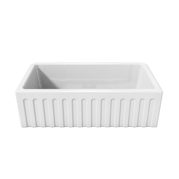   Latoscana LFS3318W LaToscana 33 Inch Reversible Fireclay Sink
