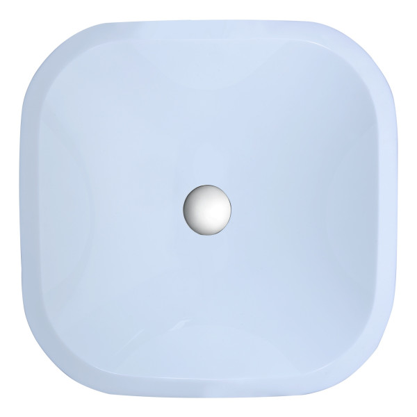 ANZZI LS-AZ034 Egret Series Round Glass Bathroom Vessel Sink In White