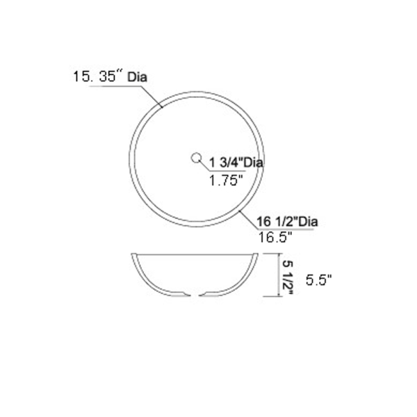 ANZZI LS-AZ036 Egret Series Square Glass Bathroom Vessel Sink In White