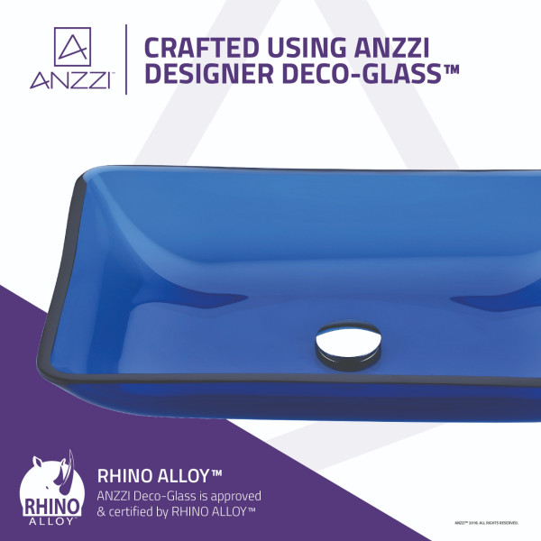 ANZZI LS-AZ044 Harmony Series Deco-Glass Vessel Sink In Cloud Blue