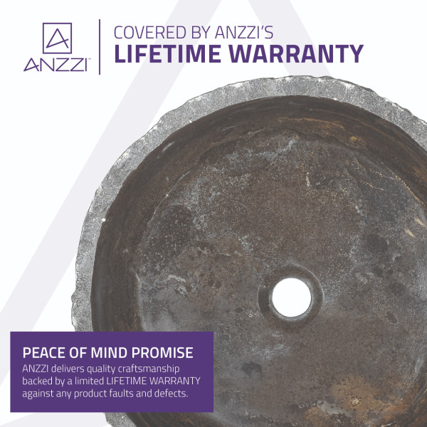 ANZZI LS-AZ152 Umbral Crown Natural Stone Vessel Sink In Blue Stone