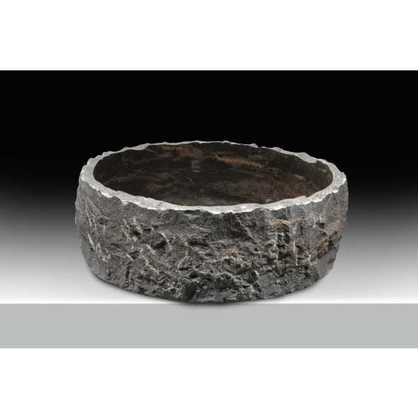 ANZZI LS-AZ152 Umbral Crown Natural Stone Vessel Sink In Blue Stone