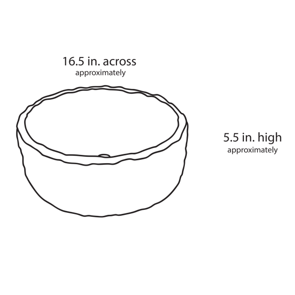 ANZZI LS-AZ152 Umbral Crown Natural Stone Vessel Sink In Blue Stone