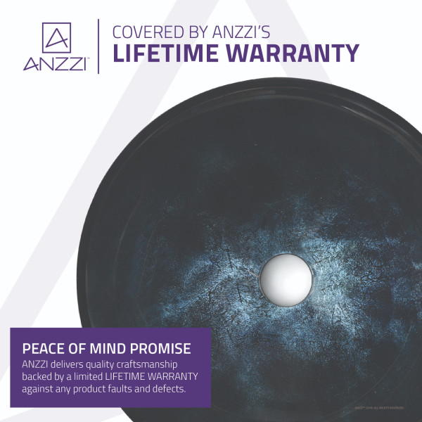 ANZZI LS-AZ211 Chrona Series Deco-Glass Vessel Sink In Starlit Midnight