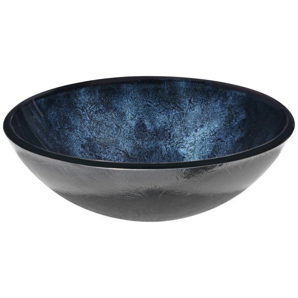 ANZZI LS-AZ211 Chrona Series Deco-Glass Vessel Sink In Starlit Midnight